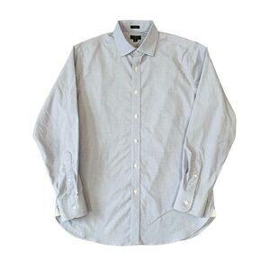 J. Crew Mens Classic Ludlow Button Down Shirt. Light Blue Size 15 1/2 - 34 #1212
